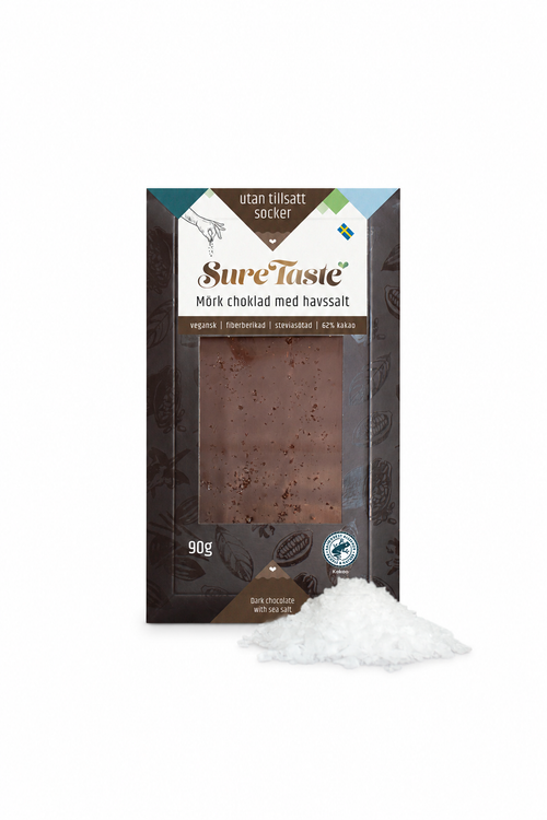 15st Mörk Choklad med Havssalt, 90 gr