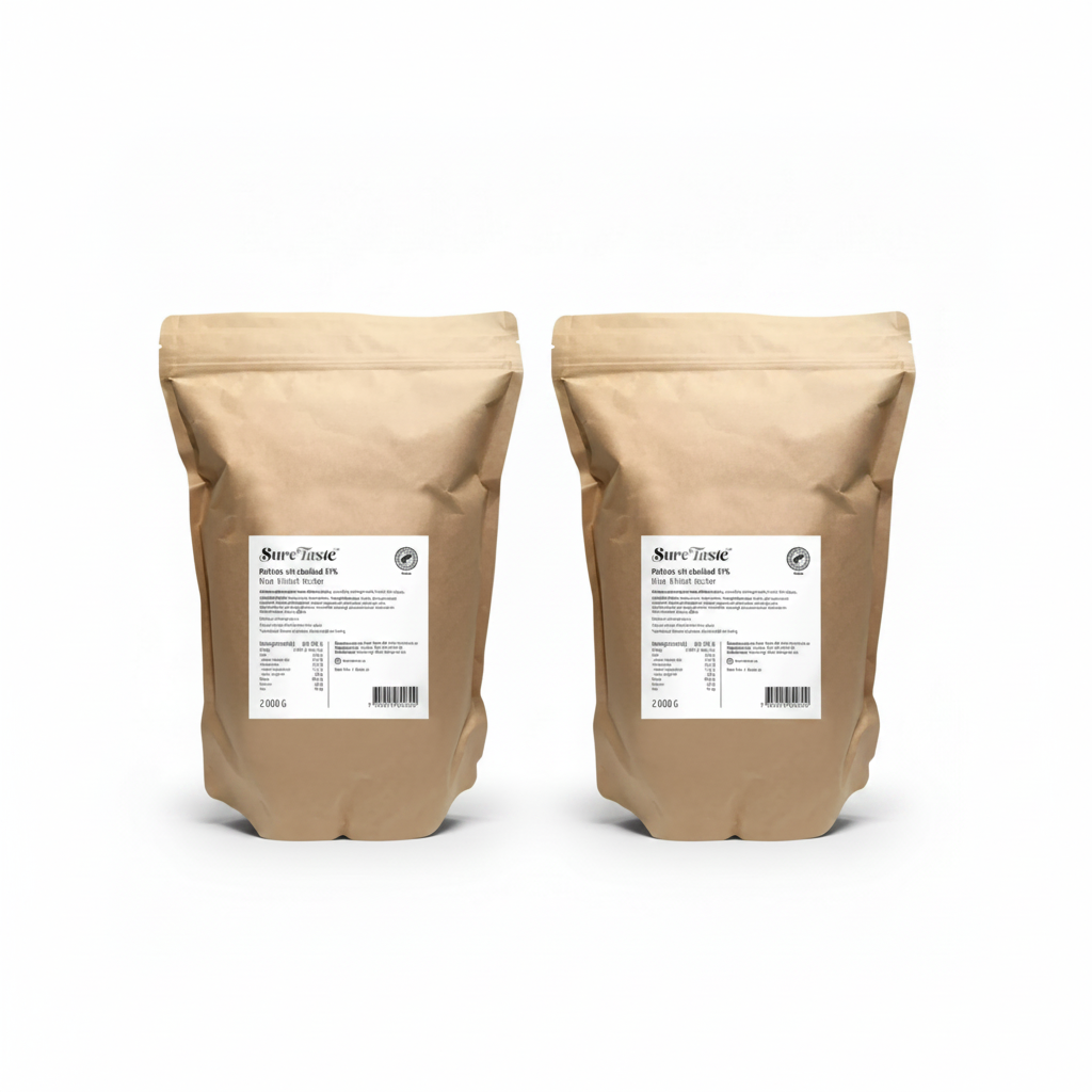 Vit choklad Pellets 2kg – bundle of two