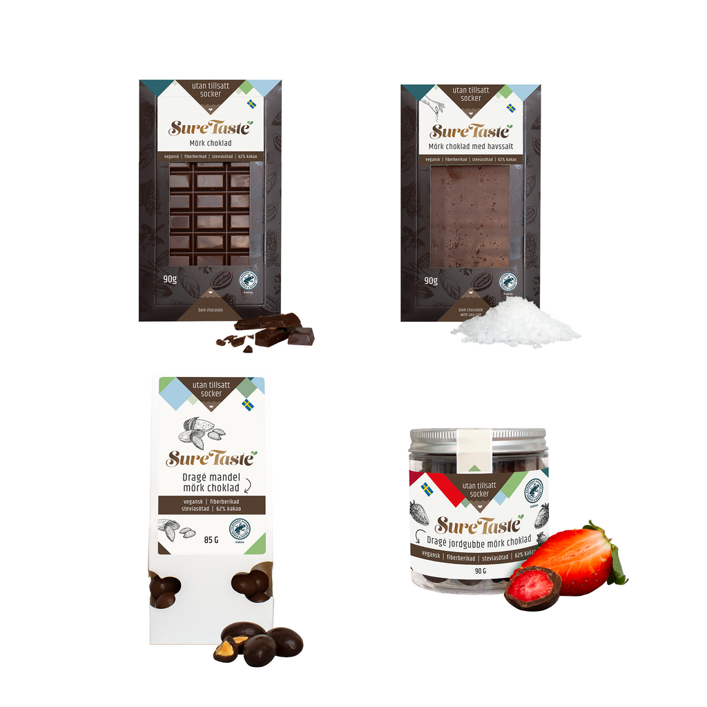Lilla Prova på Mörk choklad paket, vegan
