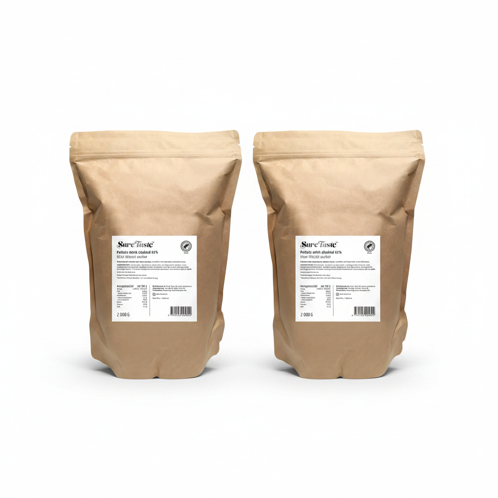 Pellets Mörk choklad 2kg – two bags with extra space